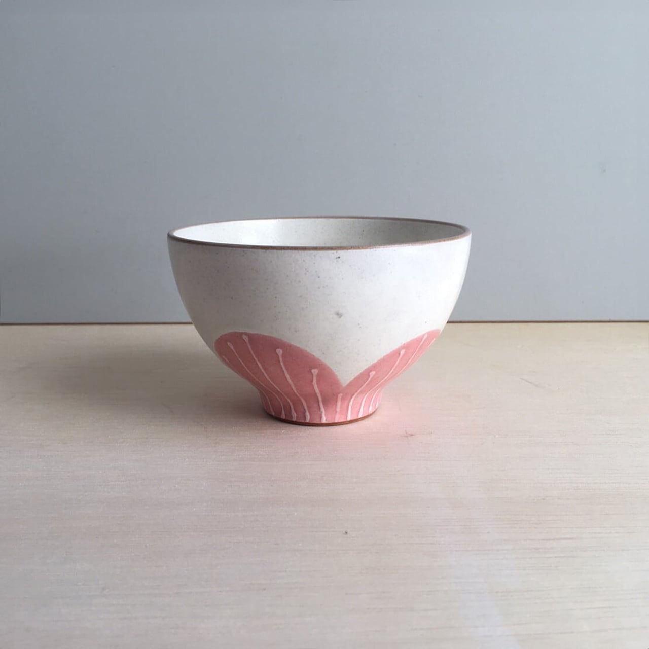 ふわり花飯碗 ピンク